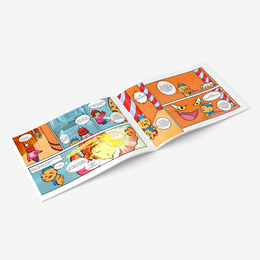 Choupie & Biscornu – La Glace des Souvenirs – pages intérieures du livre histoire A5