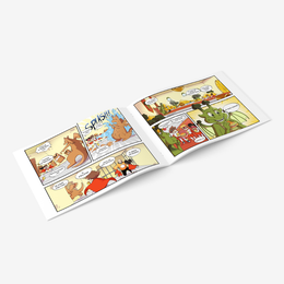 Les Mini Justiciers – La Quête du Burger Monster – pages intérieures du livre histoire A5