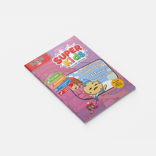 Choupie & Biscornu – La Glace du Souvenir – couverture du livret d'activité 12 pages
