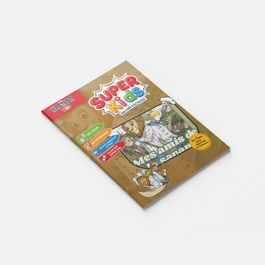 Mes Amis de la Savane – Les Cuisiniers de l'Aventure – couverture du livret d'activité 12 pages