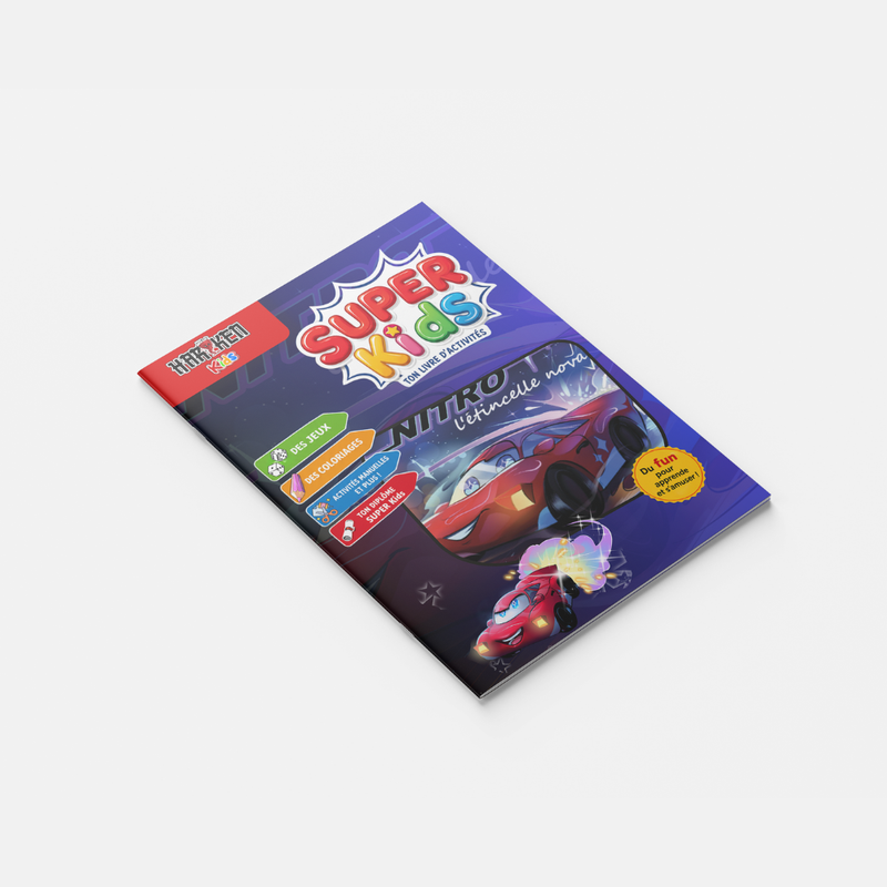 Nitro et l'Étincelle Nova – couverture du livret d'activité 12 pages