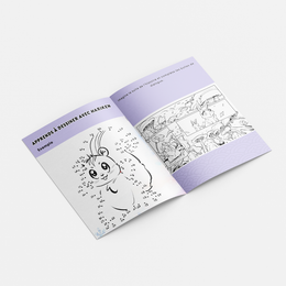Les Carottes Arc-en-Ciel – L'Hiver Approche – pages intérieures du livret d'activité 12 pages