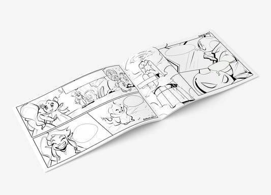 Crée ton manga - La Menace de Bombeur - pages intérieures