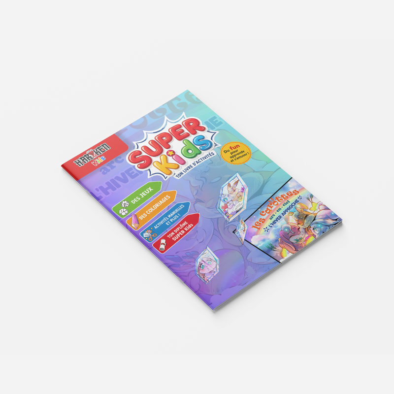 Les Carottes Arc-en-Ciel – L'Hiver Approche – couverture du livret d'activité 8 pages
