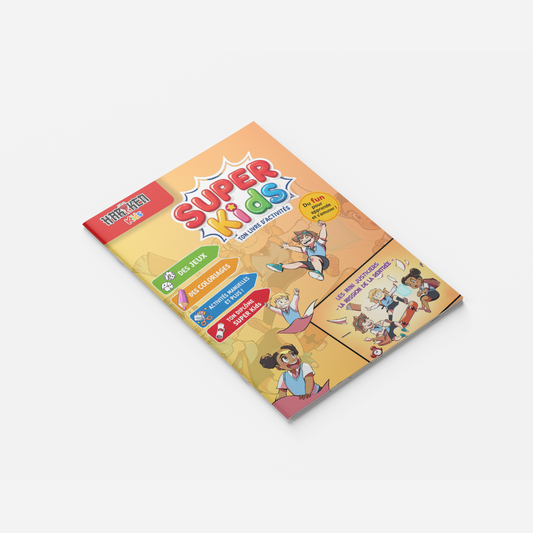 Les Mini Justiciers – La Mission de la Rentrée – couverture du livret d'activité 8 pages