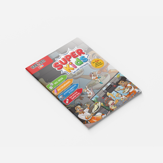 Les Mini Justiciers – De la Sauce Magique – couverture du livret d'activité 8 pages