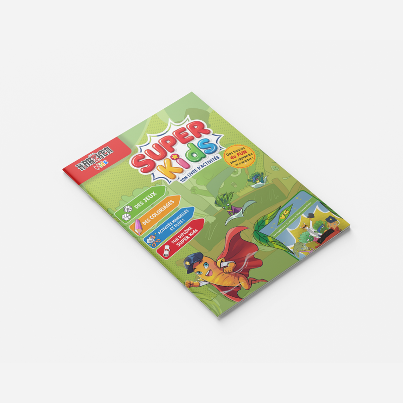 Les VeggiHeroes – Protecteurs de la Nature – couverture du livret d'activité 8 pages
