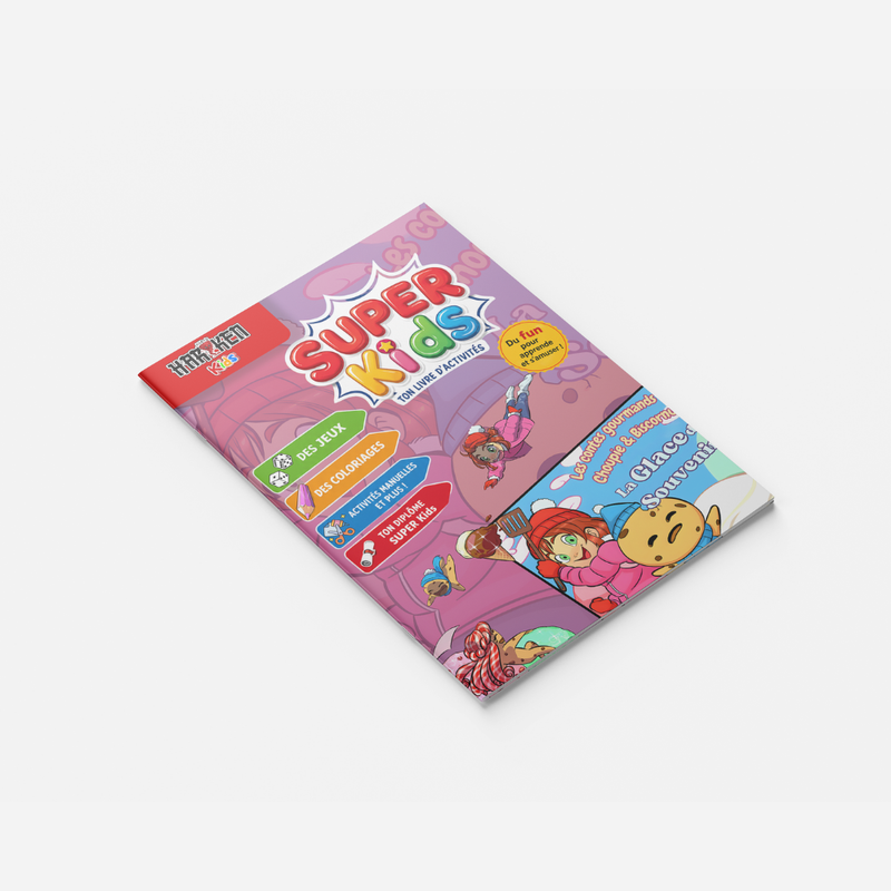 Choupie & Biscornu – La Glace du Souvenir – couverture du livret d'activité 8 pages