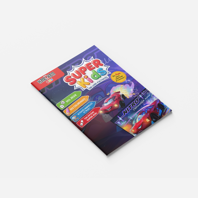Nitro et l'Étincelle Nova – couverture du livret d'activité 8 pages