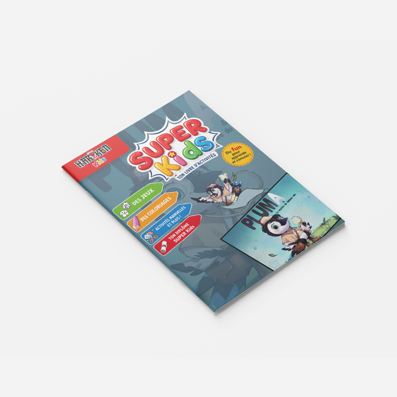 Pluma – Détective de l'Impossible – couverture du livret d'activité 8 pages