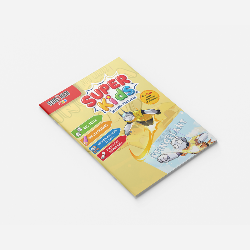 Sparky au Cœur Étincelant – couverture du livret d'activité 8 pages